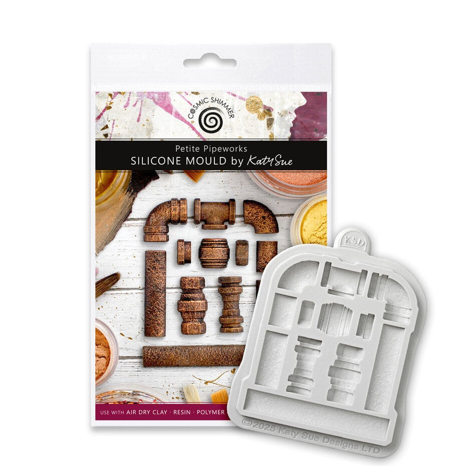  Katy Sue Designs - Cosmic Shimmer - Silicone Mould Petite Pipeworks