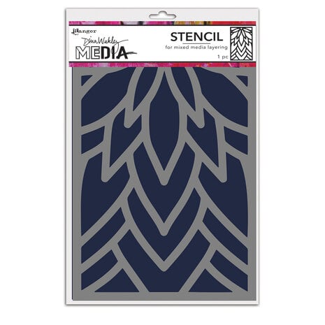 Ranger - Dina Wakley MEdia Stencils Flowing Petals