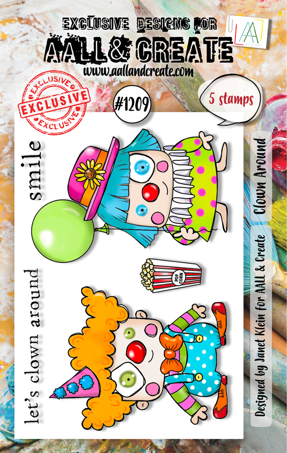 AALL & Create - Stamp Set A7 Clown Around AALL & Create - Stamp Set A7 Clown Around