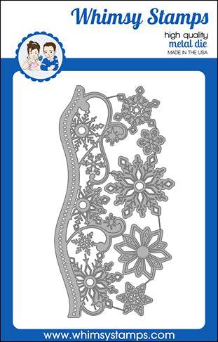 Whimsy Stamps - Elegant Snowflakes and Border Die