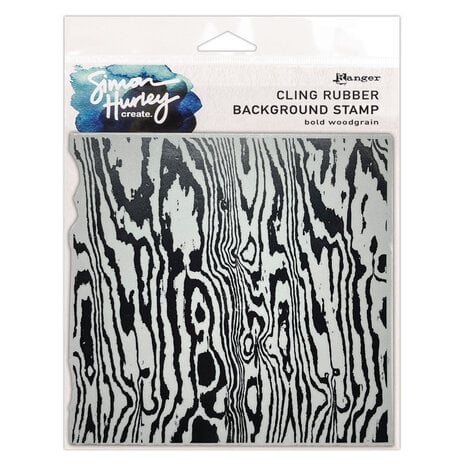 Simon Hurley create. Cling Rubber Background Bold Woodgrain