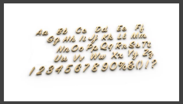 Dadarkar Arts - Mould - ALPHANUMERIC ESSENTI AL