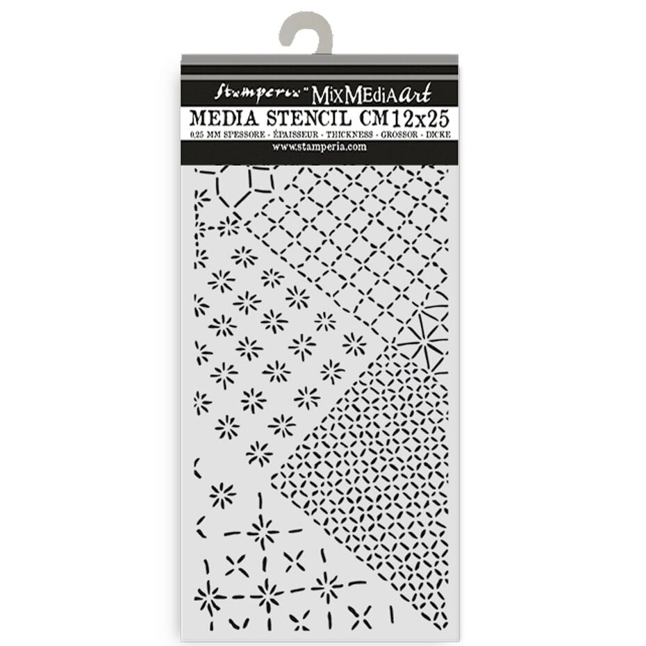 Stamperia - Quiet Days Thick Stencil 12x25cm Mixed Tiles