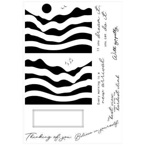 Sizzix • Framelits Die w/Stamps by Stacey Park Creative Coordinations, Mountain High (18+1pcs) Sizzix • Framelits Die w/Stamps by Stacey Park Creative Coordinations, Mountain High (18+1pcs)