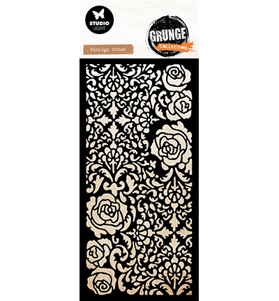 Studio Light - Stencil Blumen - Vintage roses Grunge Collection nr. 378