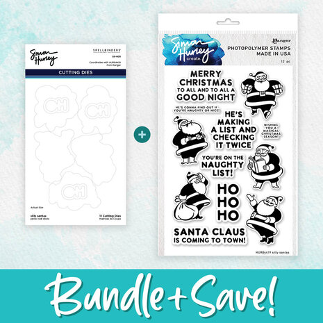Spellbinders - Silly Santas Stamp & Die Bundle
