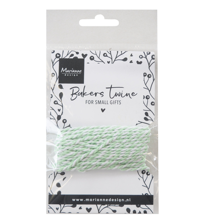 Marianne D - Bakers Twine - mint / white