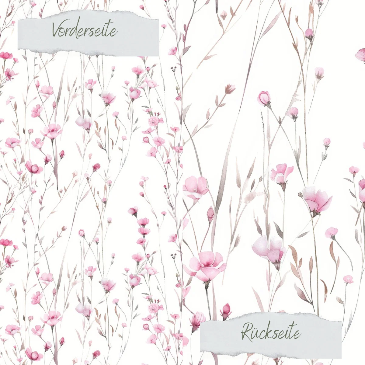 Creative Depot - Designpapier - Blütentraum in Rosa - Doppelseitig bedruckt