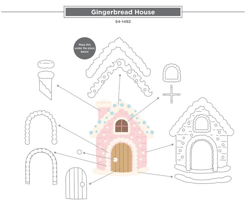 Spellbinders / Stämperia - Cutting Dies Gingerbread House
