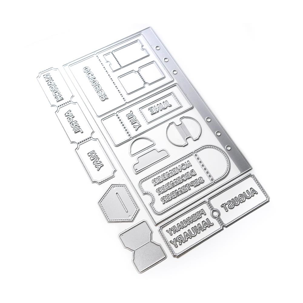 Elizabeth Craft Metal Die -  Planner Essentials 56 -Tickets & Tabs 