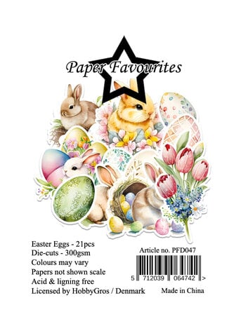 Paper Favourites - Die-Cuts A7 Easter Eggs (21pcs)