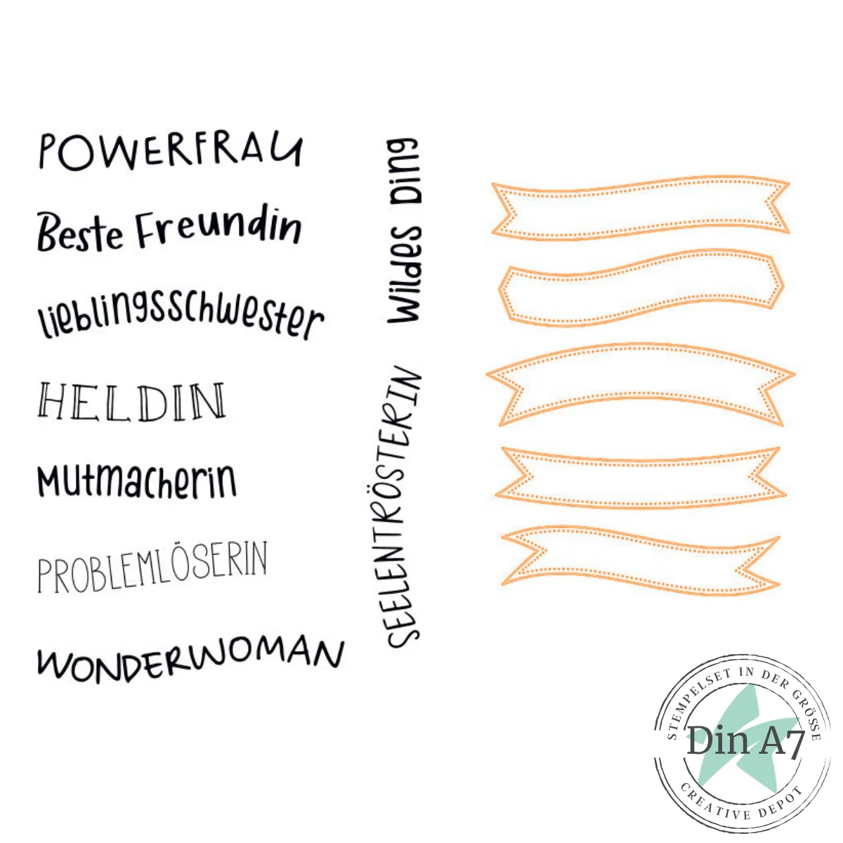 Creative Depot - Bundle - Mutmacherin & Labels mit Schwung