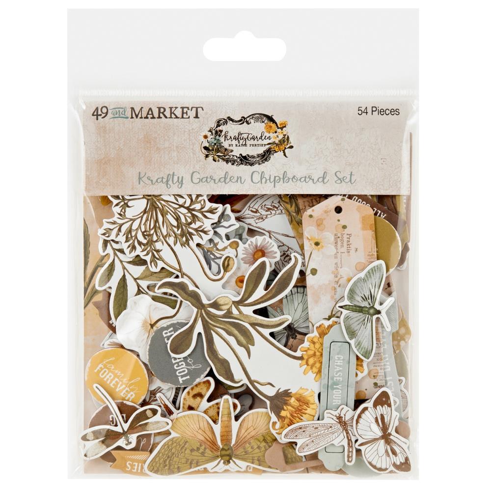 49 And Market Chipboard Set - Krafty Garden 49 And Market Chipboard Set - Krafty Garden
