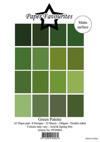 Paper Favourites Paper Pack "Solid Colours - Green Palette"