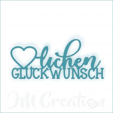 JM Creation - Stanzschablone - lichen Glückwunsch