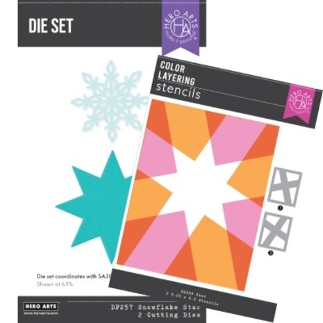 Hero Arts - Very Merry Die & Stencil Bundle Star