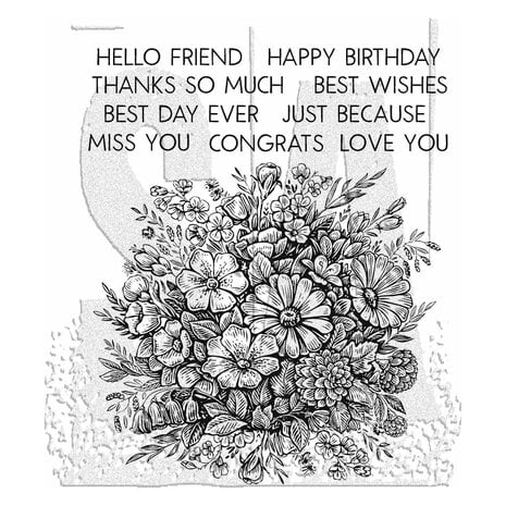 Stampers Anonymous - Tim Holtz - Floristry Tim Holtz Cling Stamps