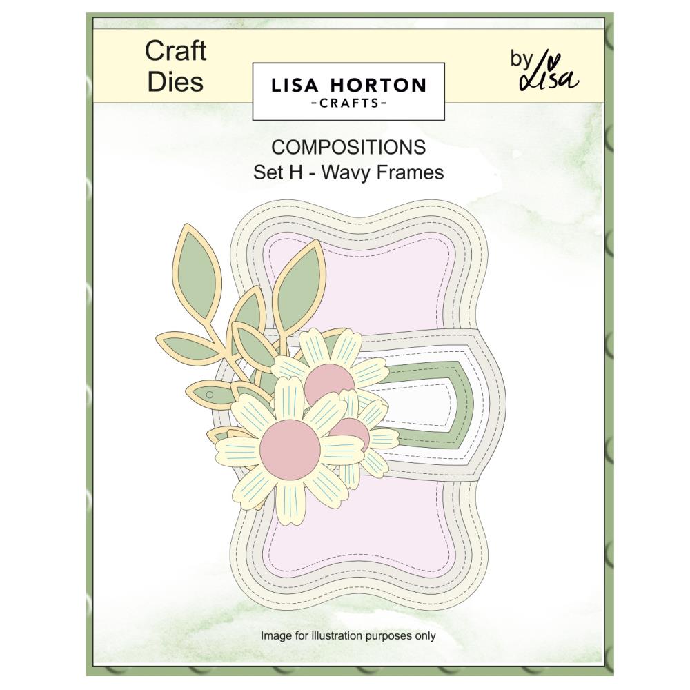 Lisa Horton Crafts Composition Layout Dies -   Wavy Frames 