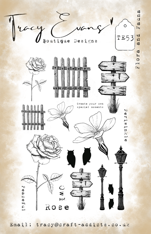 Tracy Evans - Flora and Fauna A5 Stamp