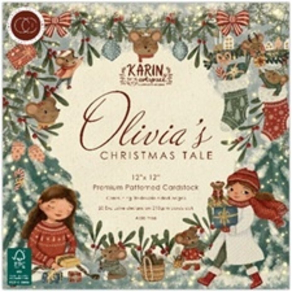 Craft Consortium - Olivia's Christmas Tale 12x12 Inch Premium Paper Pad