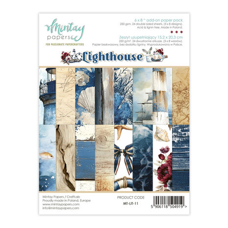 Mintay - Lighthouse 6x8 Inch Add-On Paper Pack