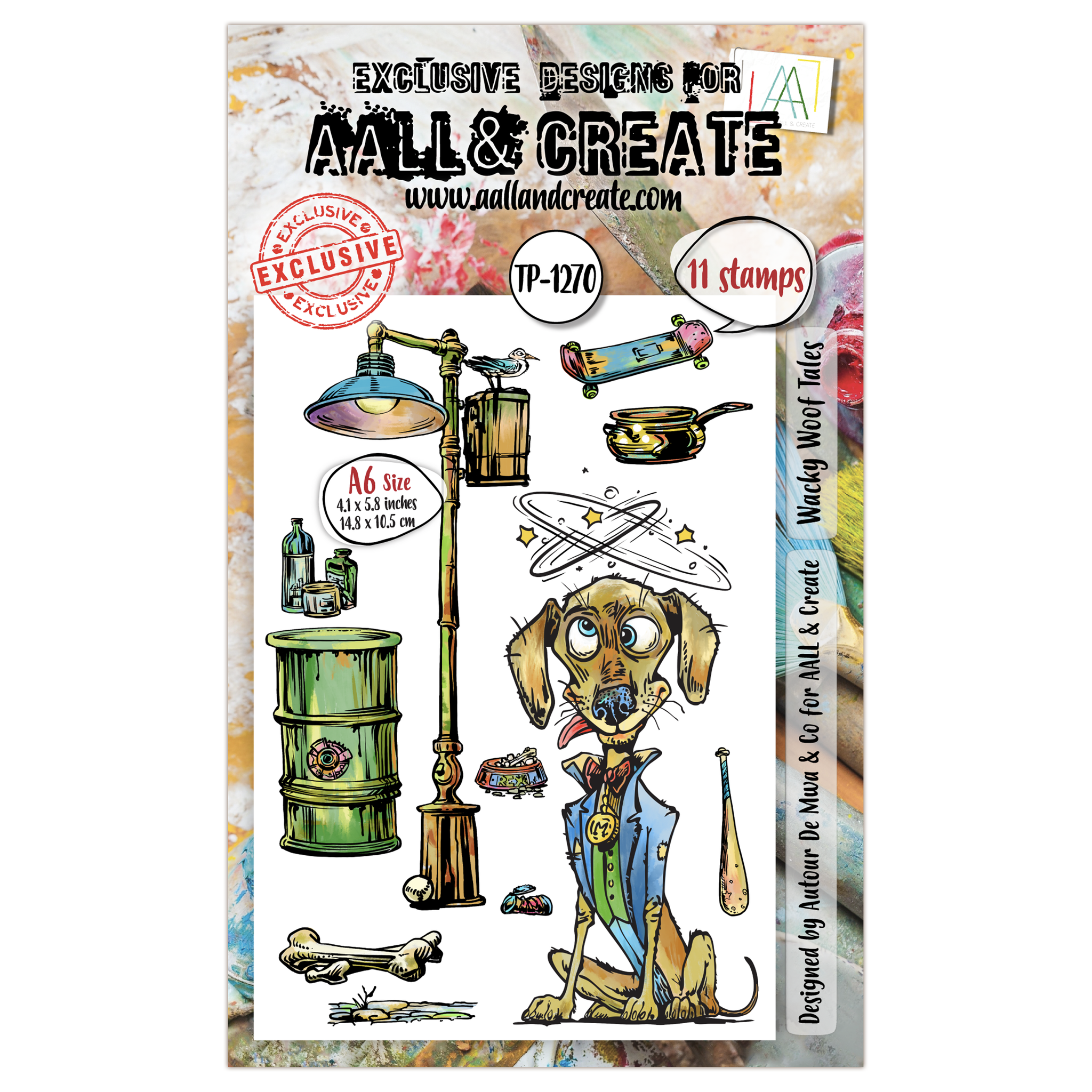 AALL and Create - A6 Stamp Set - Wacky Woof Tales AALL and Create - A6 Stamp Set - Wacky Woof Tales