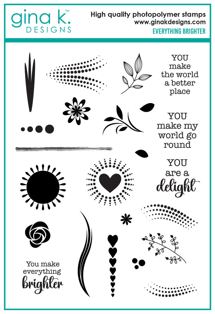 Gina K Designs - STAMPS- Everything Brighter Gina K Designs - STAMPS- Everything Brighter