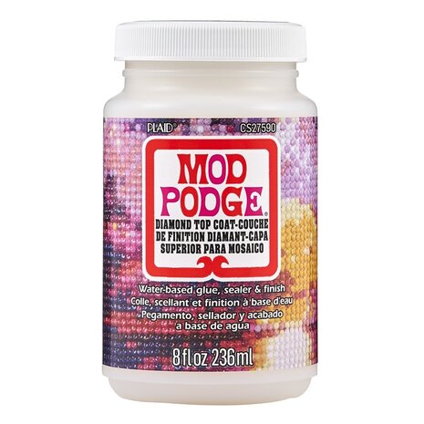 Mod Podge • Diamond Top Coat Glue/Sealer/Finish 8 fl oz Mod Podge • Diamond Top Coat Glue/Sealer/Finish 8 fl oz