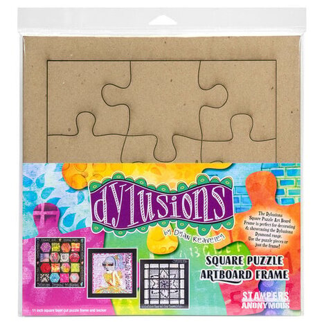 Stampers Anonymous - Artboard Frame Dylusions Square Puzzle  Stampers Anonymous - Artboard Frame Dylusions Square Puzzle