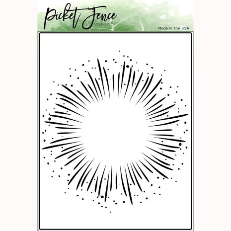 Picket Fence Studios - Inner Glow A2 6x6 Inch Stencil  Picket Fence Studios - Inner Glow A2 6x6 Inch Stencil