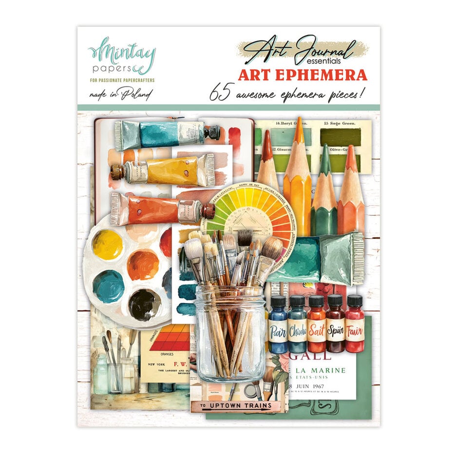 Mintay - Art Journal Ephemera Pack Art (65pcs)
