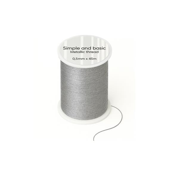 Simple and Basic - Einfacher und grundlegender Metallicfaden "Silber" 