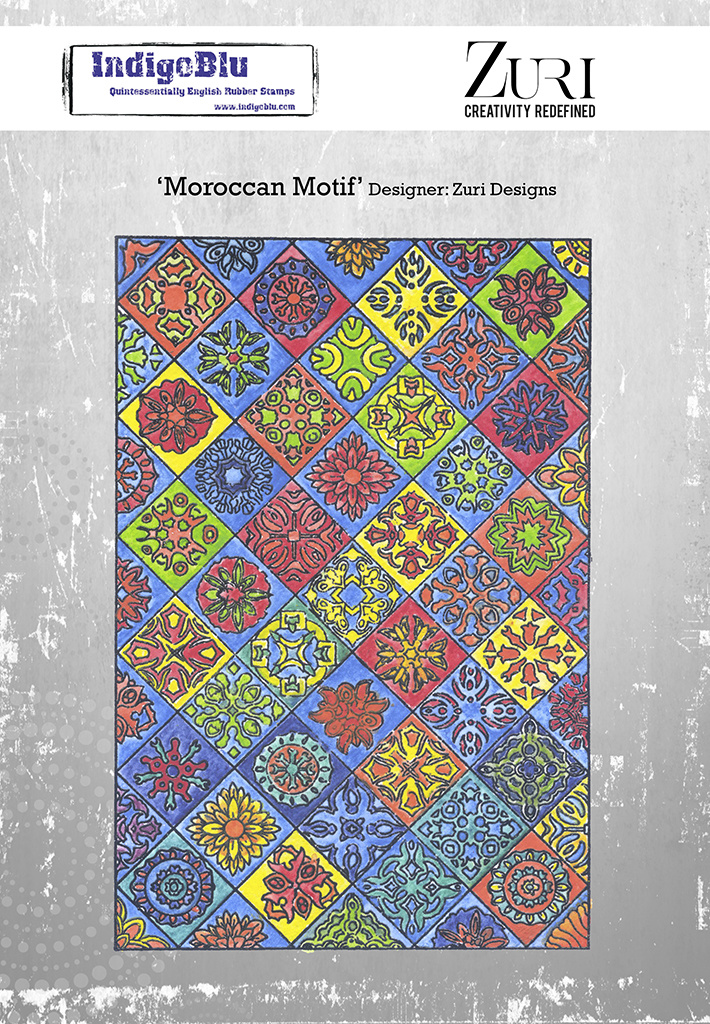 indigoblu-moroccan-motif-a5-rubber-stamps-ind0918