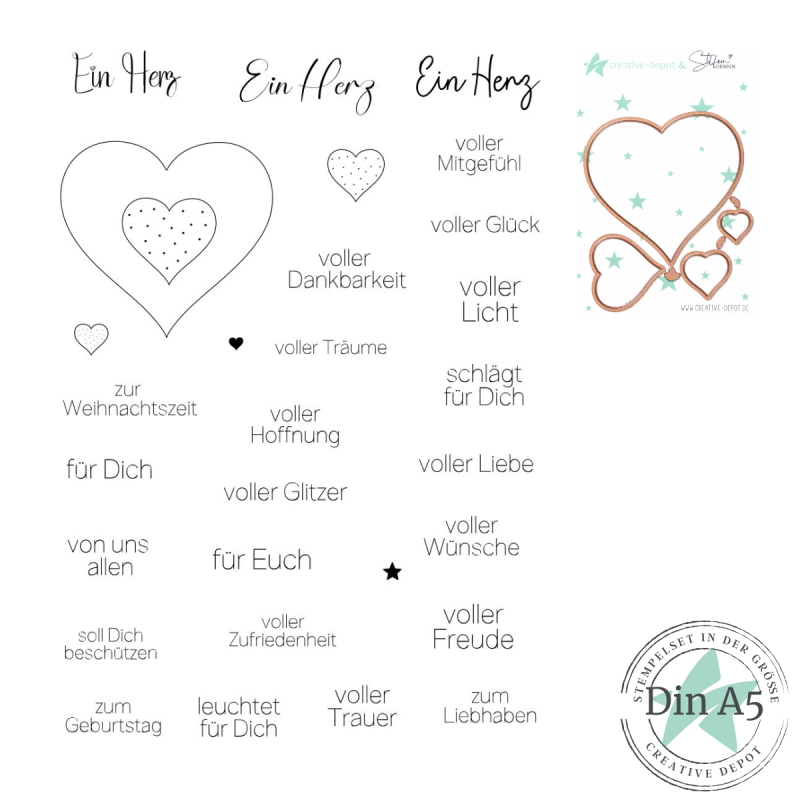 Creative Depot -   Bundle - Ein Herz für Dich 