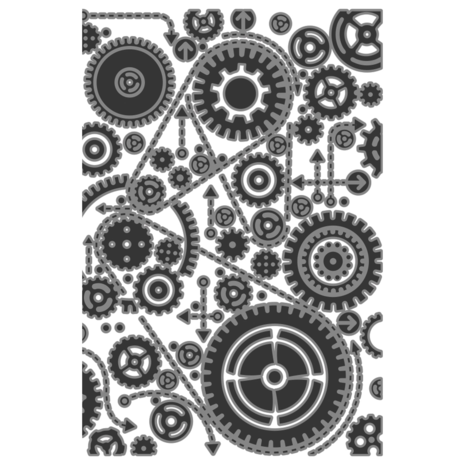 Sizzix • Multi-Level Textured Impressions by Tim Holtz Vault Gears 