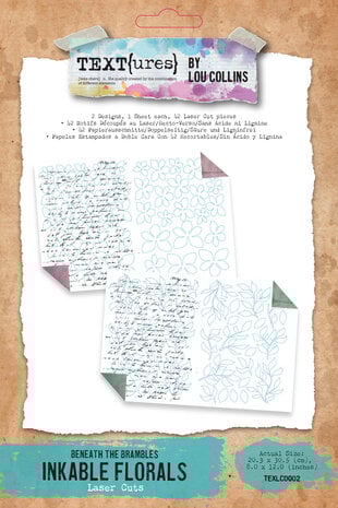TEXT(ures) - Beneath the Brambles Laser Cut Inkable Florals Pack (48pcs)