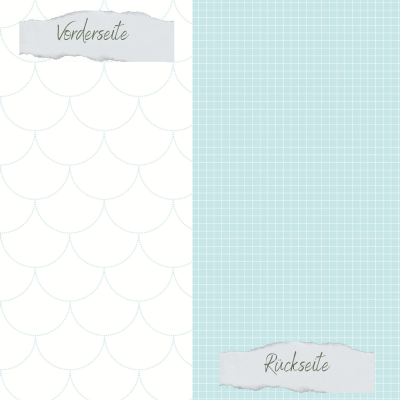 Creative Depot - Designpapier - Designline - Scrapliebe - Ahoi - Große Wellen - Doppelseitig bedruckt