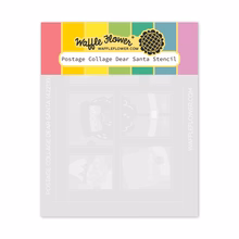 Waffle Flower - Postage Collage Dear Santa Stencil Waffle Flower - Postage Collage Dear Santa Stencil