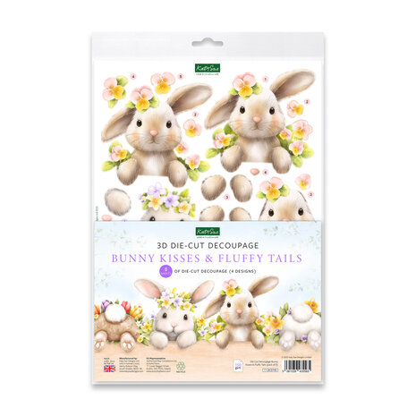 Katy Sue Designs - Bunny Kisses & Fluffy Tails 3D Die-Cut Decoupage 