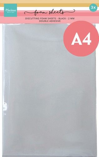 Marianne D Foam sheets Foam sheets- A4 - Schwarz 2 mm