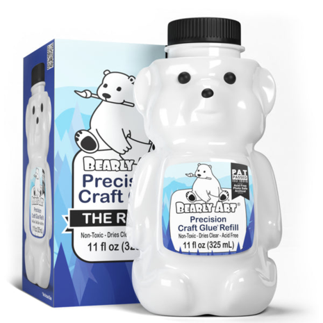 Bearly Art - Precision Craft Glue - THE REFILL 11 fl oz
