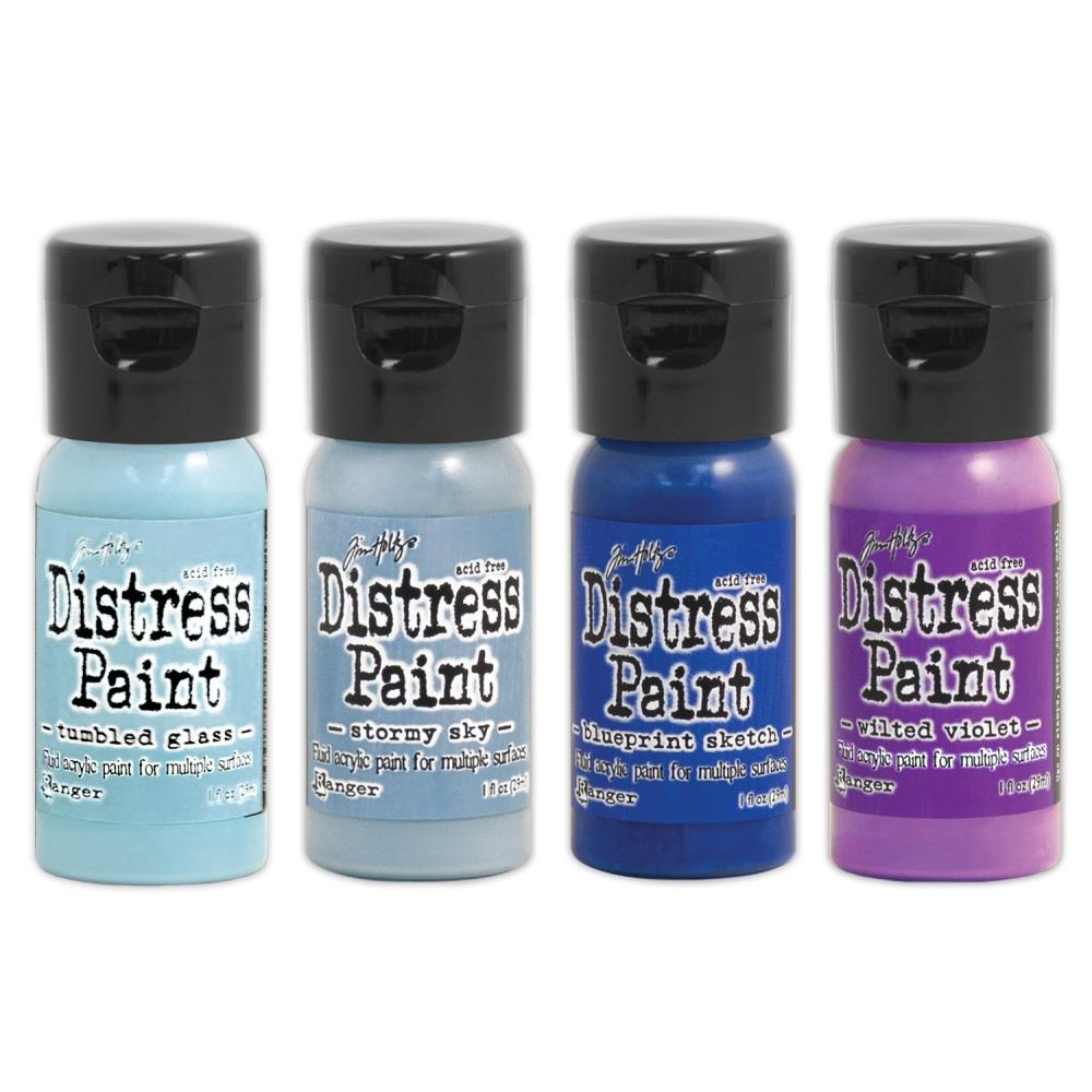 Tim Holtz Distress Paint W/Flip Top - Paint Kit #4 Tim Holtz Distress Paint W/Flip Top - Paint Kit #4
