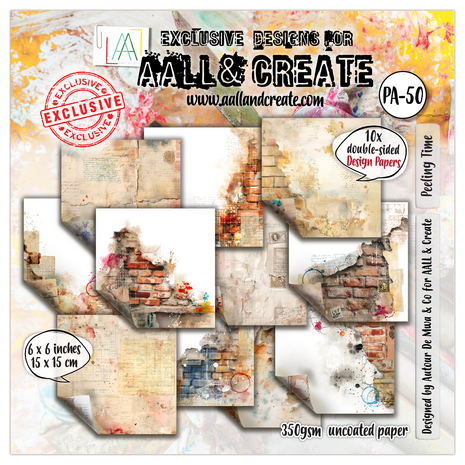 AALL & Create - Design Paper 6x6 Inch Peeling Time