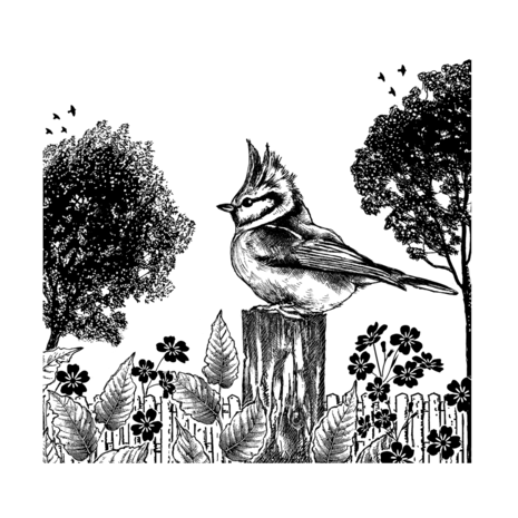 Crafty Individuals - Dawn Calling Unmounted Rubber Stamps Crafty Individuals - Dawn Calling Unmounted Rubber Stamps