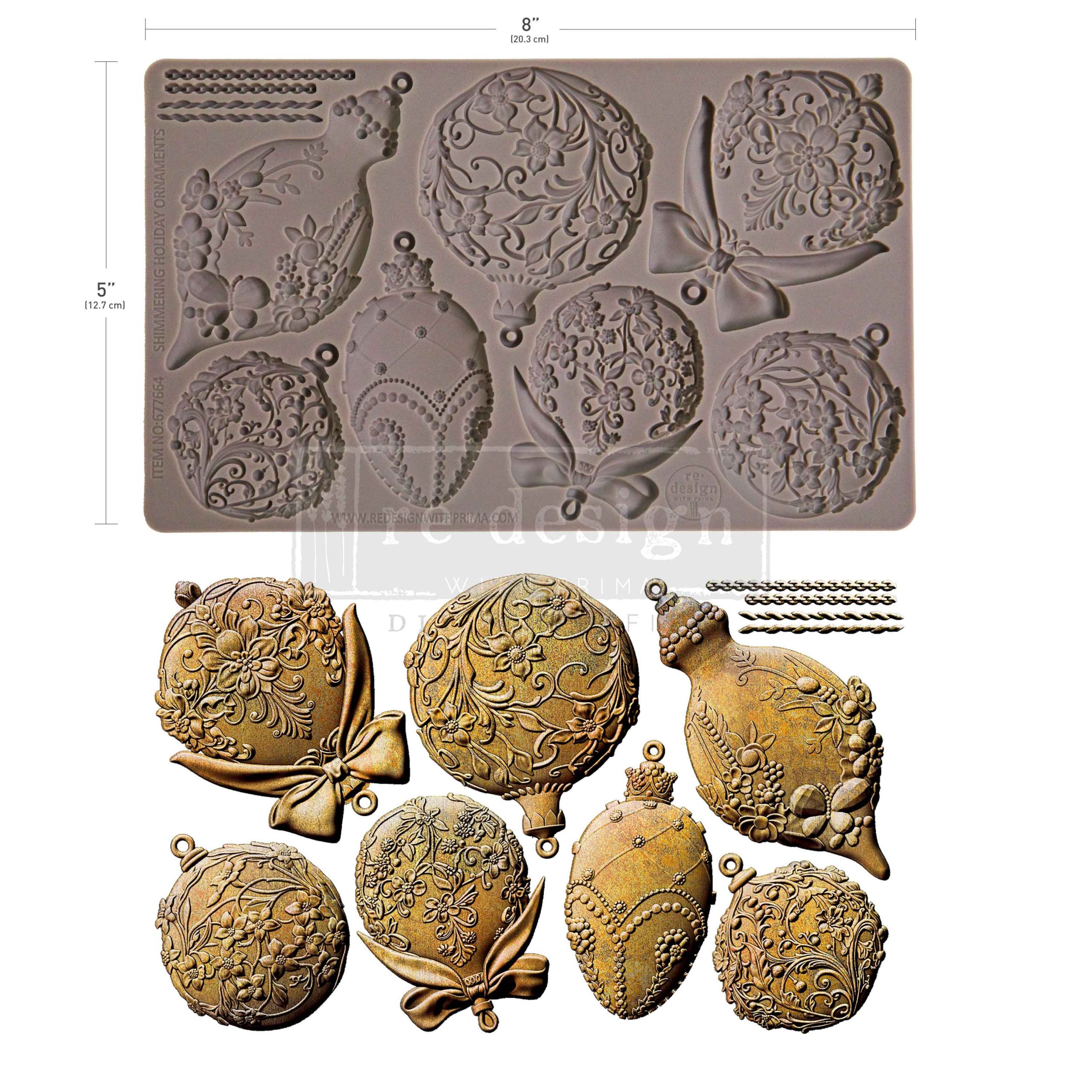 Re design - Decor Moulds - Shimmering Holiday Ornaments 