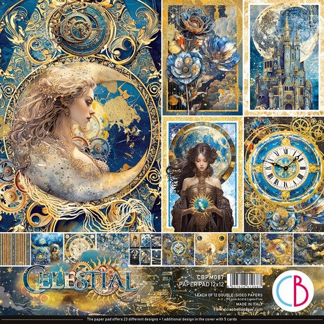 Ciao Bella - Celestial 12x12 Inch Paper Pad (12pcs)