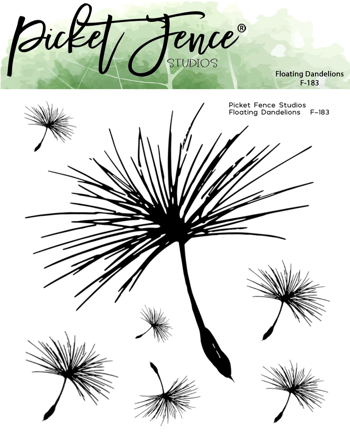Picket Fence Studios - Floating Dandelions Picket Fence Studios - Floating Dandelions