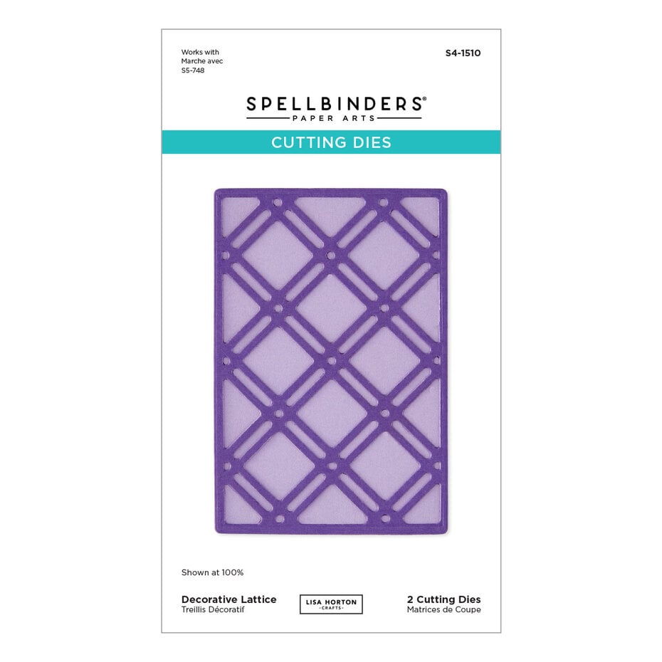 Spellbinders - Summertime Etched Dies Decorative Lattice by Lisa Horton