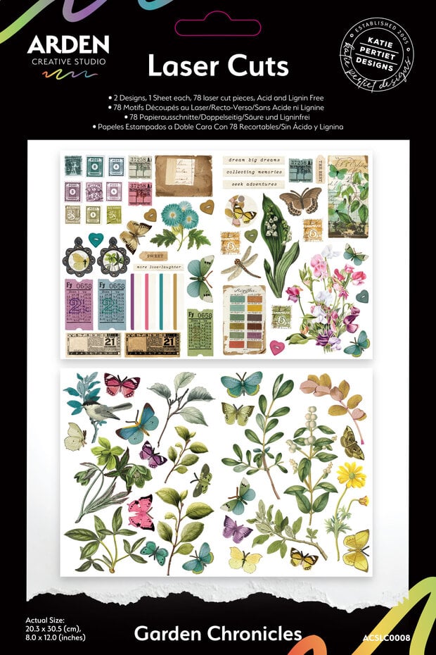 Arden Creative Studio - Garden Chronicles Laser Cuts (78pcs) by Katie Pertiet