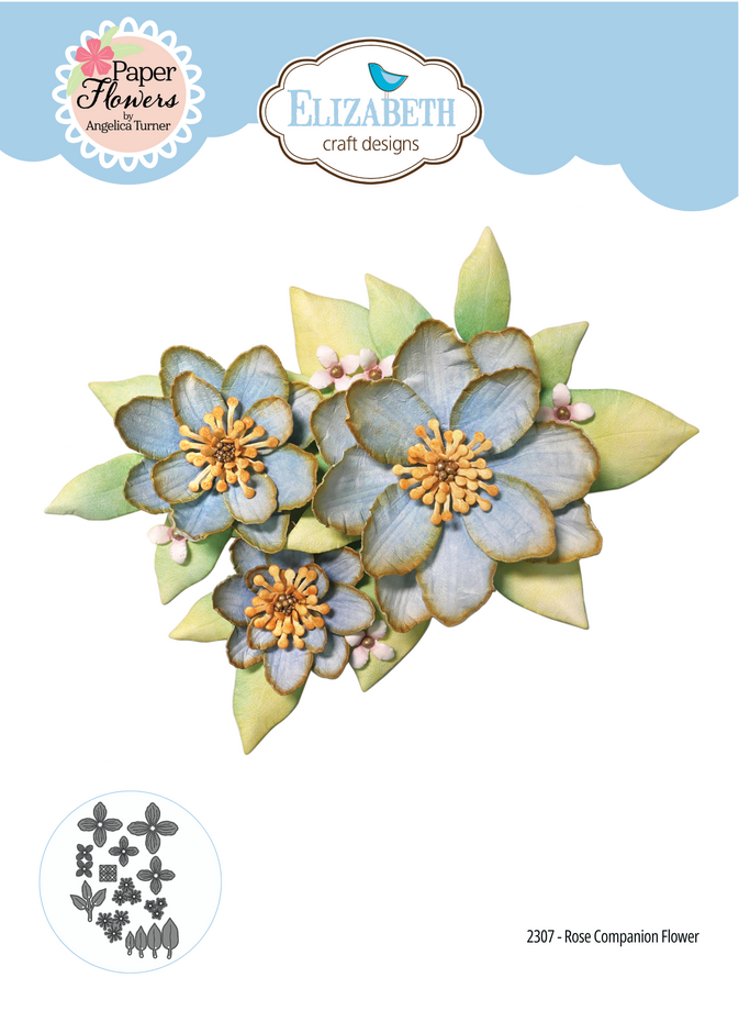 Elizabeth Craft Designs - Bohemian Rose Die Rose Companion Flower